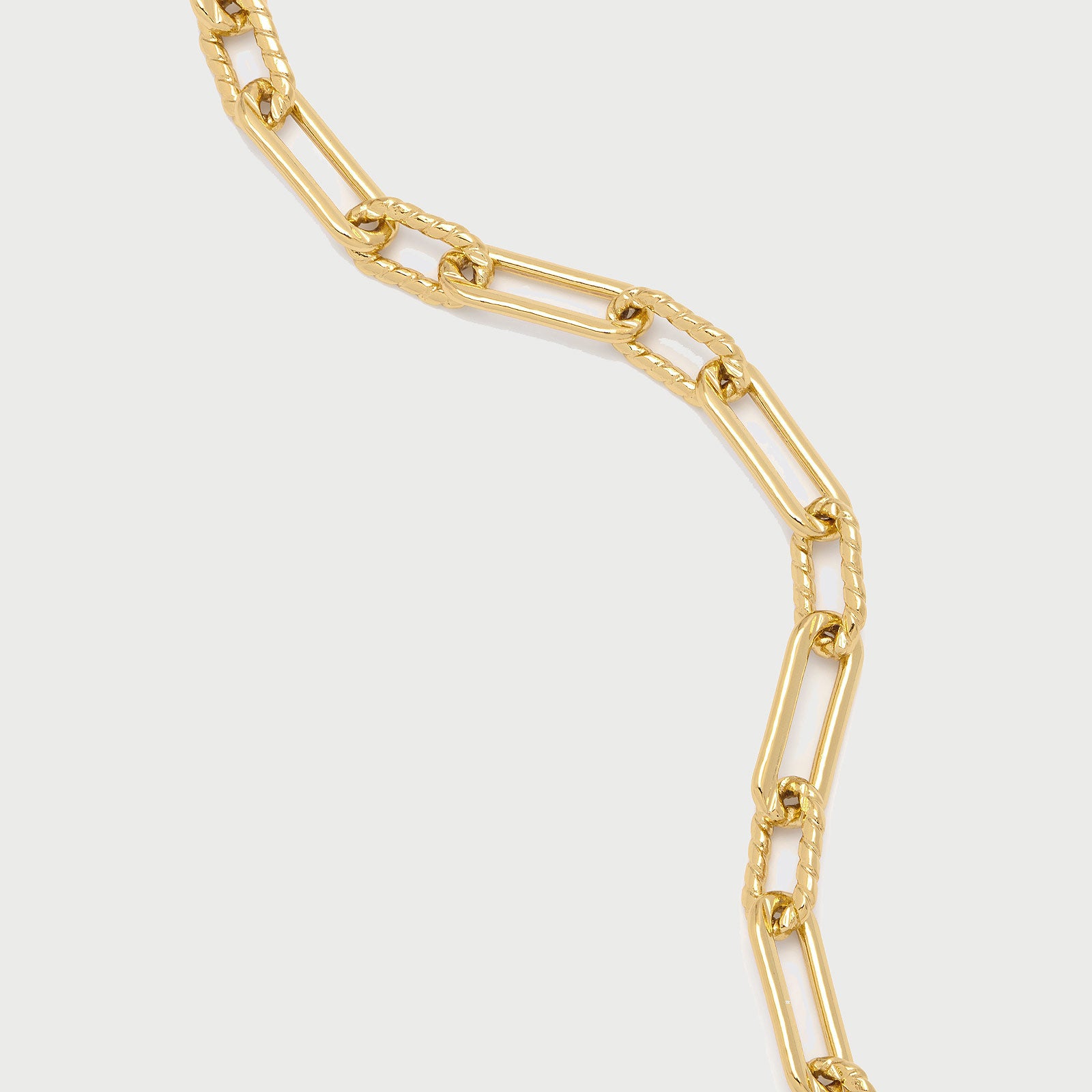 Rope Slim Oto Chain Bracelet in Gold